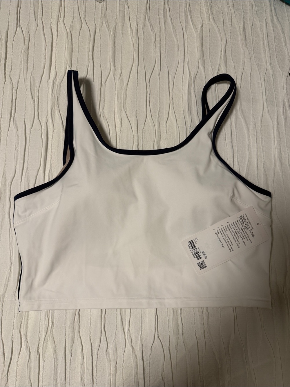 NWT Lululemon Scoop-Neck Cutout Tennis Tank Top